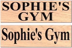 SOPHIE S GYM sign